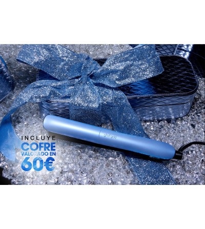 Plancha de pelo GHD gold azul gélido