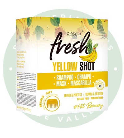 Pack Yellow Shot Champú + Mascarilla + Peine