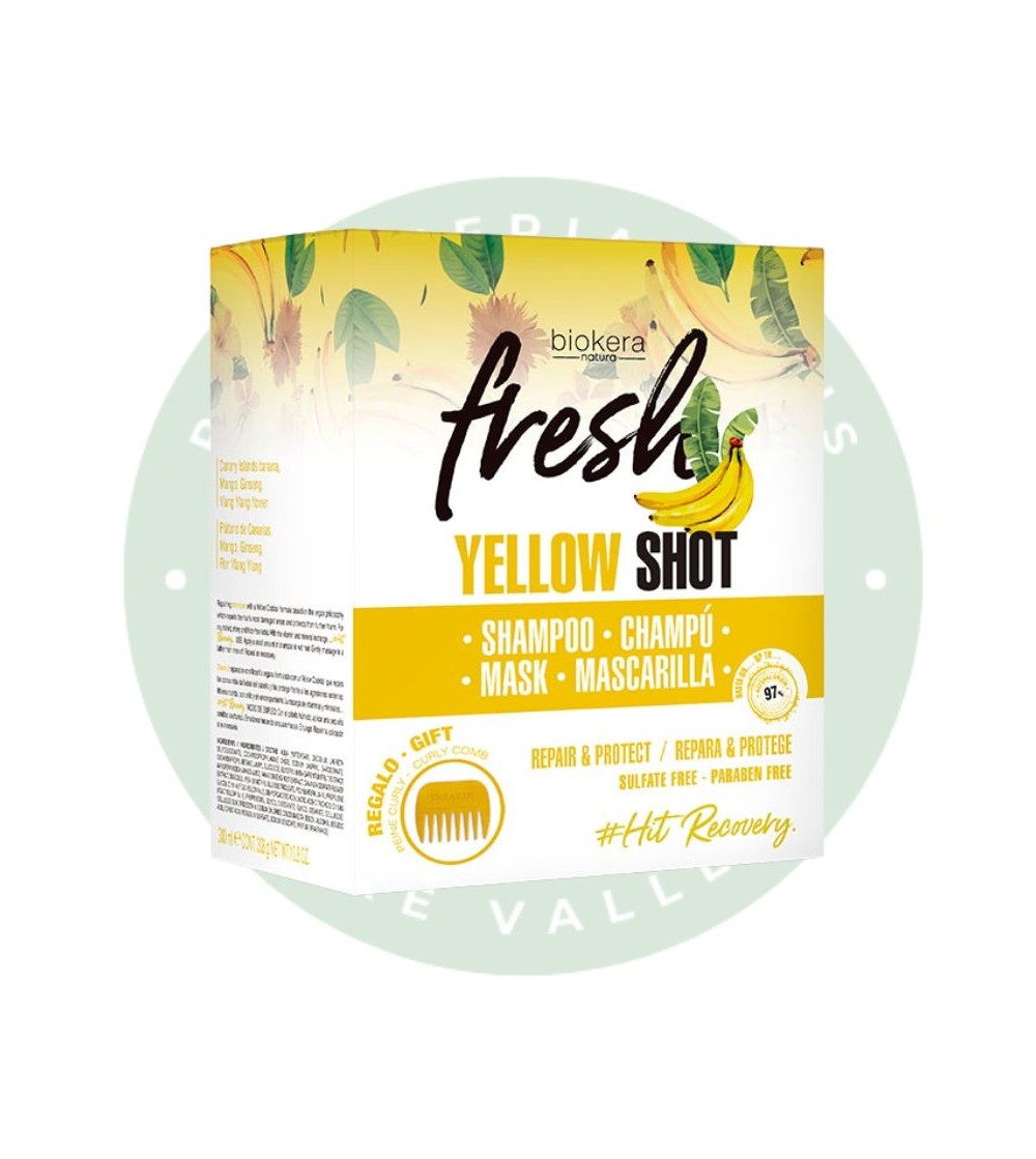 Pack Yellow Shot Champú + Mascarilla + Peine