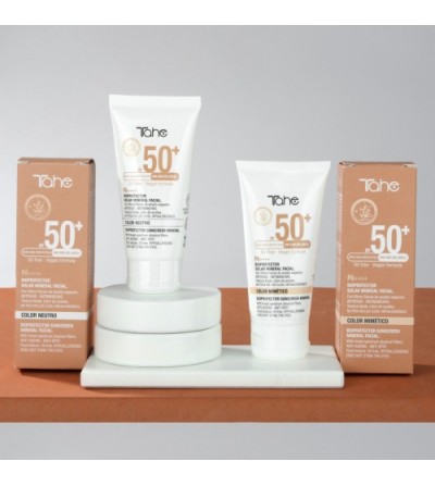 Bioprotector Solar Mineral Facial 50+ Color Mimético Tahe