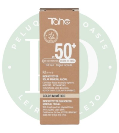 Bioprotector Solar Mineral Facial 50+ Color Mimético Tahe