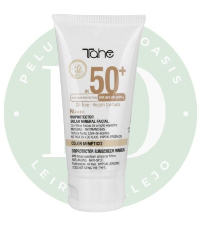 Bioprotector Solar Mineral Facial 50+ Color Mimético Tahe