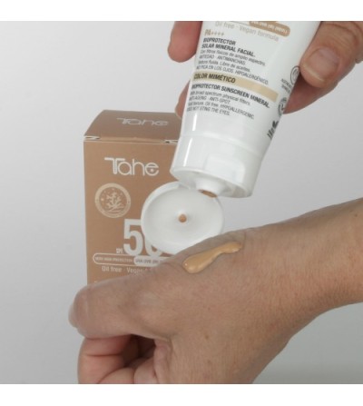 Bioprotector Solar Mineral Facial 50+ Color Mimético Tahe