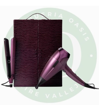 Set Deluxe GHD Cherry Chic. Plancha Chronos y Secador Helios