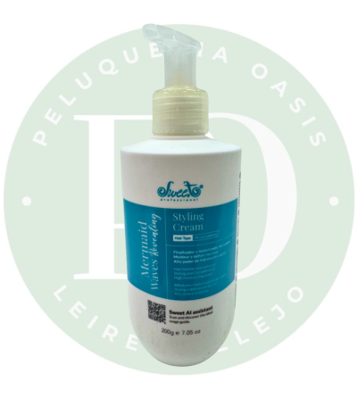 Sweet Professional Mermaid Waves Styling Cream 200g - Crema de Peinado para Ondas Definidas, Control del Frizz y Brillo Intenso