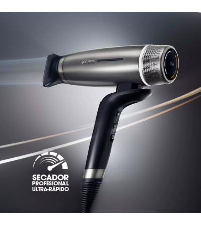 Secador GHD Speed Negro Titanio: Potencia Profesional y Acabado de Lujo